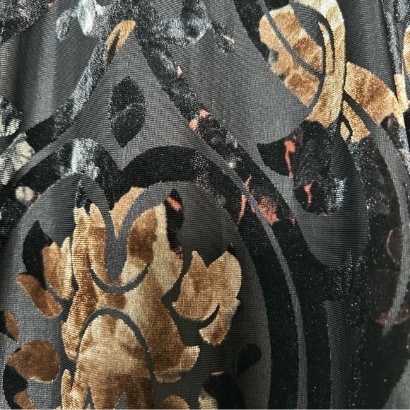 Madeline Sparklestein Floral Burnout Velvet Cardigan Kimono Small Witchy Fall - Picture 9 of 13